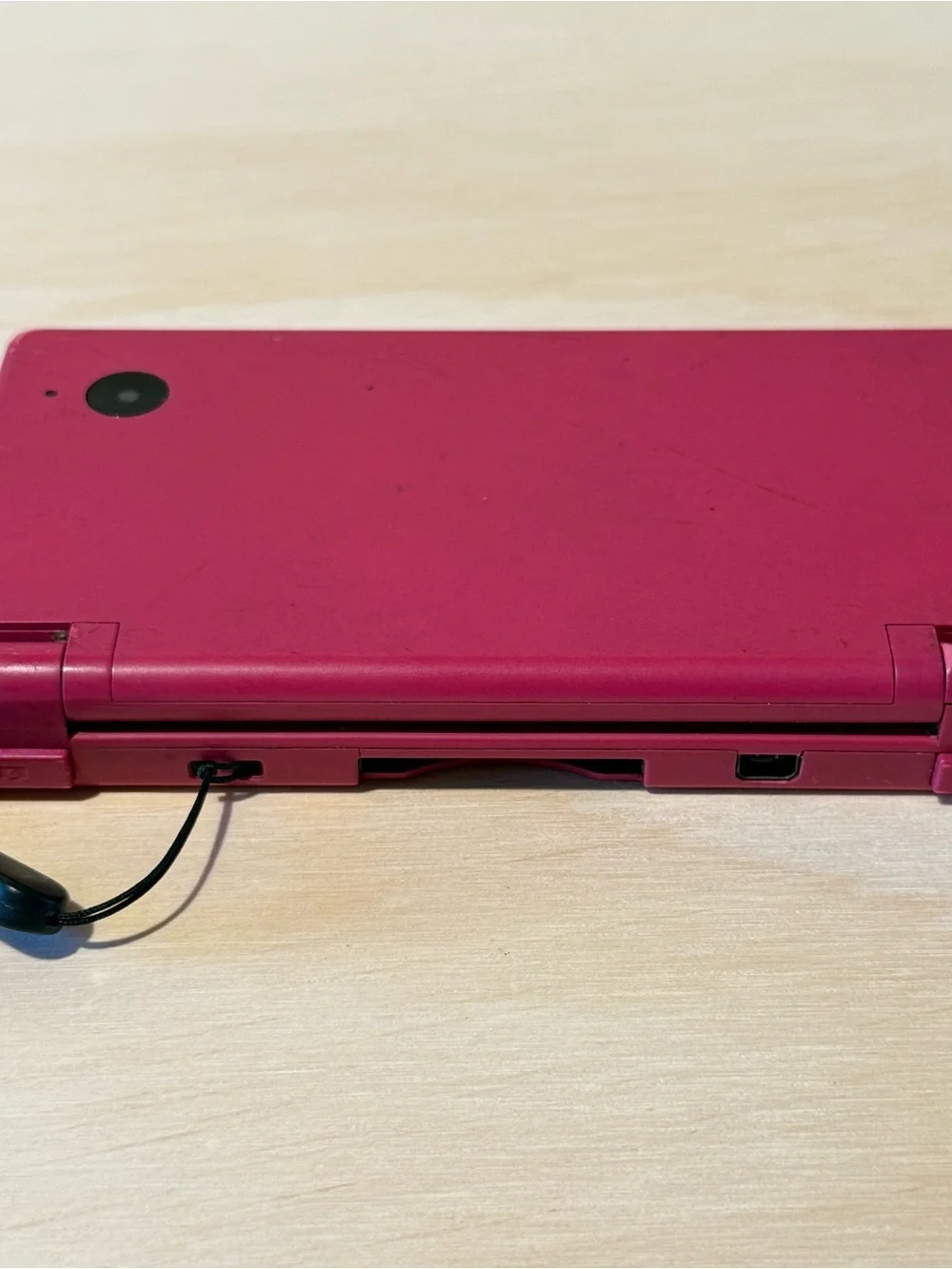 Nintendo DSi Console Hot Pink No Charger Tested Good Loose Top Hinge Read Info!